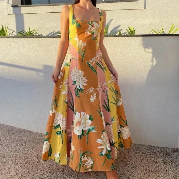 FARM Rio Floral Alice Dress Size L - Picture 2 of 9